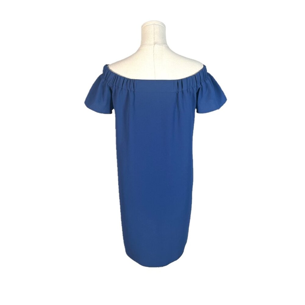 Topshop Off Shoulder Flutter Sleeve Mini Dress Size 4 - Picture 2 of 4